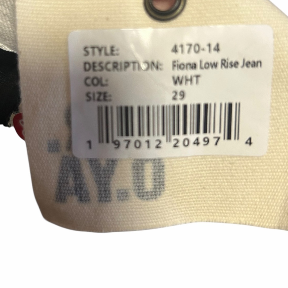 SER.O.YA Fiona Low Rise Jeans White - Picture 6 of 7